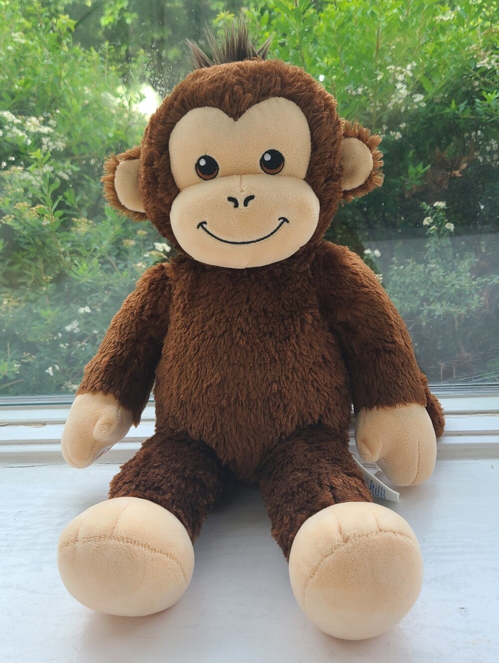 🐒 Build-A-Bear Smiley Monkey Brown and Cream Plush Stuffed Animal